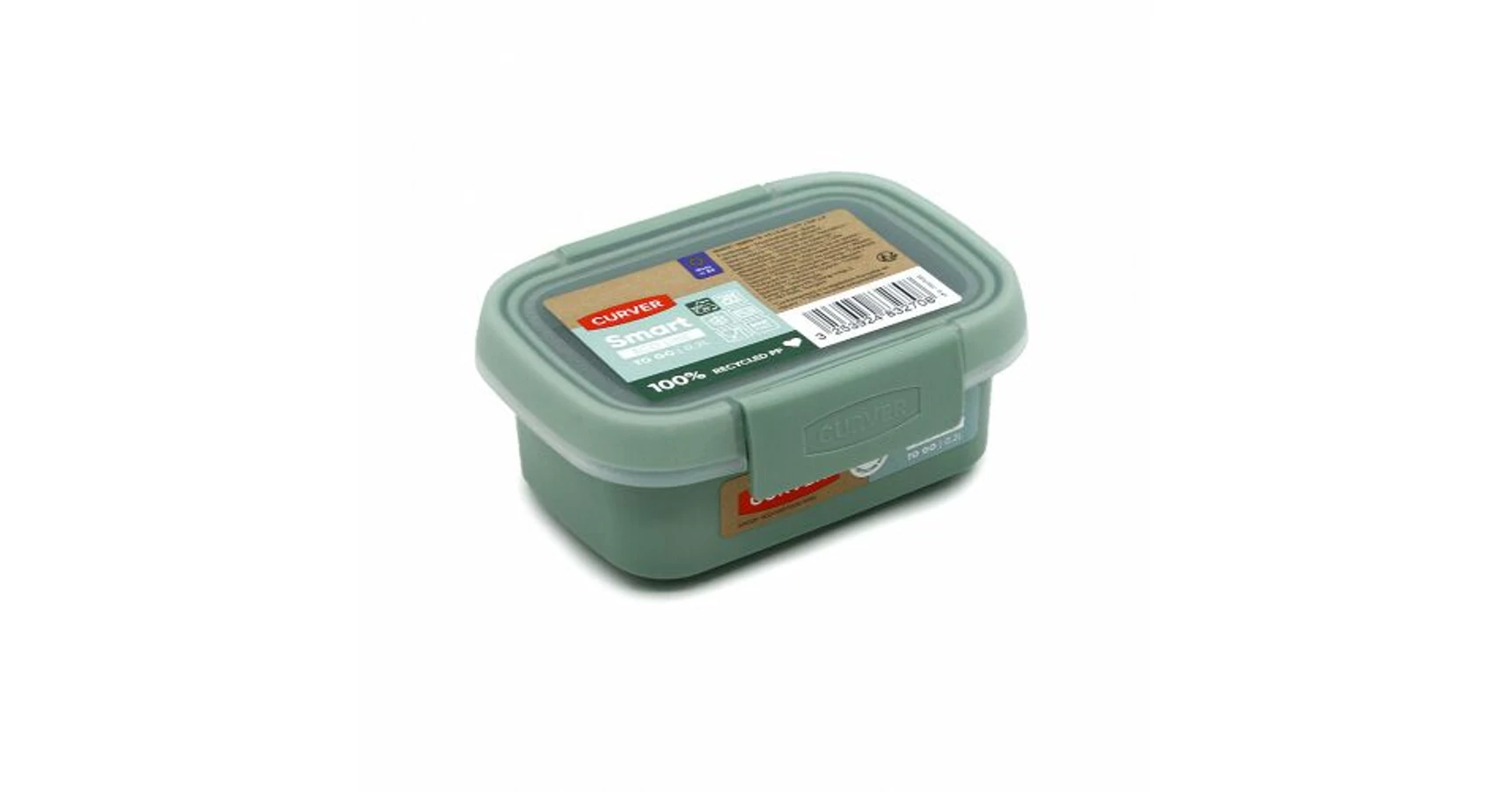 CURVER Storage box, to GO RECT 0.6 l 0.3 l with divider
