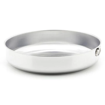 Steel Pan rozsdamentes acél tortaforma 28 cm, egyoldali fogantyúval, 18/0 Steel Pan rozsdamentes acél tortaforma 28 cm, egyoldali fogantyúval, 18/0