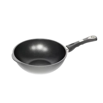 AMT Gastroguss the "World's Best Pan"  wok,  32 cm, 10 cm magas,  indukciós, indikátorral AMT Gastroguss the "World's Best Pan"  wok,  32 cm, 10 cm magas,  indukciós, indikátorral