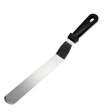 Inoxibar  rozsdamentes Spatula hajlított, műanyag végződéssel 10 cm Inoxibar  rozsdamentes Spatula hajlított, műanyag végződéssel 10 cm