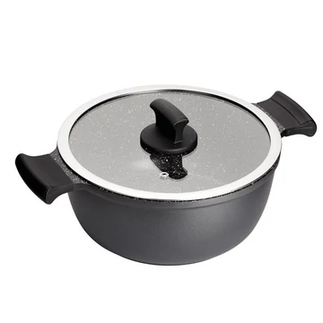 Inoxibar  Absolut Black Range  lábas, tapadásmentes bevonattal 24 cm fedővel