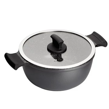 Inoxibar Absolut Black Range lábas, tapadásmentes bevonattal 32 cm fedővel Inoxibar Absolut Black Range lábas, tapadásmentes bevonattal 32 cm fedővel