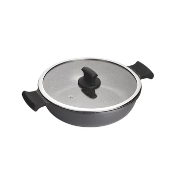 Inoxibar Absolut Black Range  szelet sütő 32 cm üveg fedővel, tapadásmentes bevonattal Inoxibar Absolut Black Range  szelet sütő 32 cm üveg fedővel, tapadásmentes bevonattal