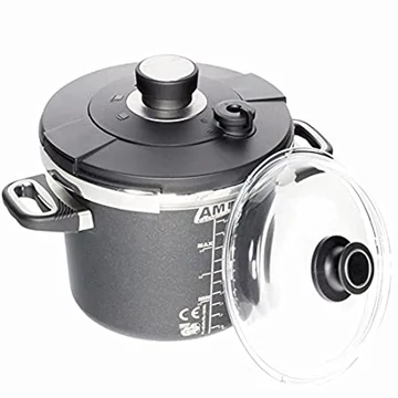 AMT Gastroguss the "World's Best Pan"  kukta/gyorsfőző szett, 2 fedővel, 22x18 cm, 4.5 l