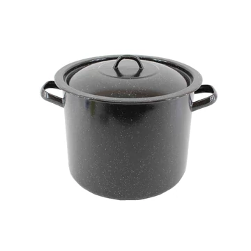 Enger Zománcozott  Fazék Fekete 32cm 21 literes+Fedő Enger Zománcozott  Fazék Fekete 32cm 21 literes+Fedő
