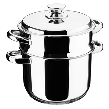 Inoxibar rozsdamentes pároló lábas 24 x 18,5 cm, 18/10 rozsdamentes acélból l Ecco Acero Line Inoxibar rozsdamentes pároló lábas 24 x 18,5 cm, 18/10 rozsdamentes acélból l Ecco Acero Line