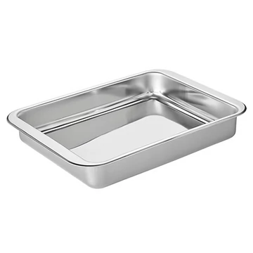 Inoxibar  rozsdamentes tepsi 21 x 15 x 3,5 cm , 18%