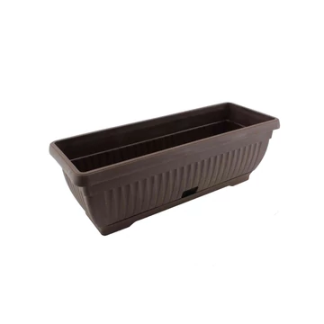 Enger Virágláda+Alátét Mediterrán 50 x 18 x 15 cm, sötétbarna