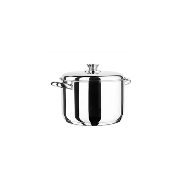 Inoxibar rozsdamentes fazék fedővel 24 x 15 cm 18/10 rozsdamentes acélból 6,5 L, Ecco Acero Line