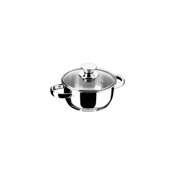 Inoxibar Ecco Cristal rozsdamentes lábas üveg fedővel 14 x 7 cm, 1 L, 18/10 Inoxibar Ecco Cristal rozsdamentes lábas üveg fedővel 14 x 7 cm, 1 L, 18/10