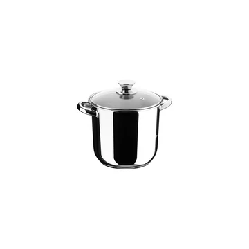 Inoxibar Ecco Cristal rozsdamentes fazék üveg fedővel 16 x 16 cm, 3,2 L, 18/10 Inoxibar Ecco Cristal rozsdamentes fazék üveg fedővel 16 x 16 cm, 3,2 L, 18/10