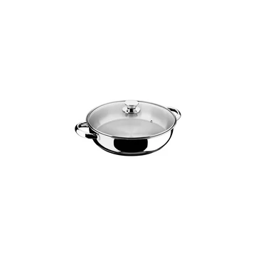 Inoxibar Ecco Cristal rozsdamentes szeletsütő üveg fedővel 24 x 6.5 cm, 3 L, 18/10