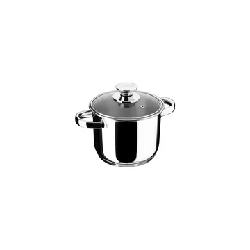 Inoxibar Ecco Cristal rozsdamentes fazék üveg fedővel 28 x 19 cm, 11 L, 18/10 Inoxibar Ecco Cristal rozsdamentes fazék üveg fedővel 28 x 19 cm, 11 L, 18/10