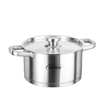 Inoxibar rozsdamentes lábas rozsdamentes fedővel 16 x 8,5 cm Kook me, 1,7 L Inoxibar rozsdamentes lábas rozsdamentes fedővel 16 x 8,5 cm Kook me, 1,7 L