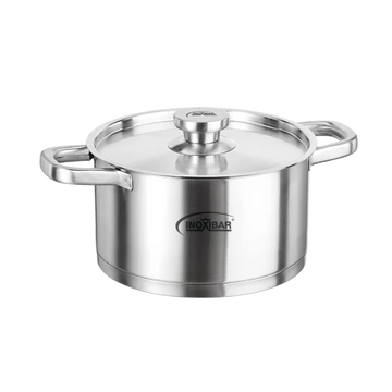 Inoxibar rozsdamentes lábas rozsdamentes fedővel 24  x 13 cm 5,8 L Kook me