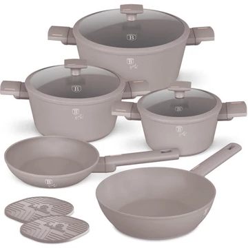 Berlinger Haus Taupe Collection 10 részes edénykészlet titán bevonattal
