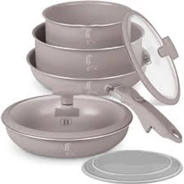 Berlinger Haus Taupe Collection 9 részes edénykészlet titán bevonattal