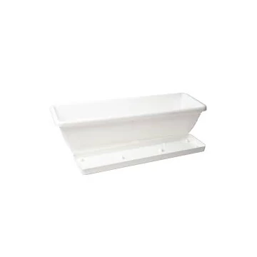 Enger Virágláda/balkonláda Tálcával Magyar 50cm Fehér