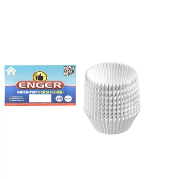 Enger kicsi muffinpapír, 150 db, fehér