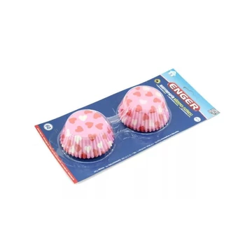 Enger közepes muffinpapír, 60 db, színes