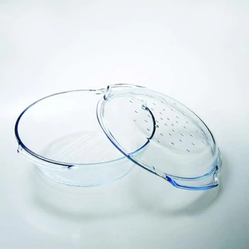 Termisil GRILL & DROPS hőálló edény fedővel 2.4 L, 21 x 7 cm