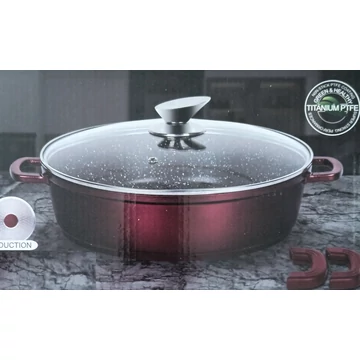 Silver Royal Diamond lábas tapadásmentes márvány bevonattal 28x6,5 cm, 3,6 L Silver Royal Diamond lábas tapadásmentes márvány bevonattal 28x6,5 cm, 3,6 L