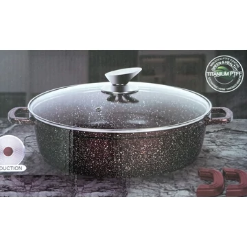 Silver Royal Diamond lábas tapadásmentes márvány bevonattal 24x6 cm, 2,6 L Silver Royal Diamond lábas tapadásmentes márvány bevonattal 24x6 cm, 2,6 L