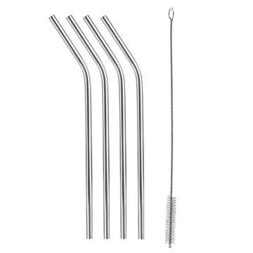Tescoma myDRINK rozsdamentes acél szívószálak tisztítópálcikával, 4 db, 21 cm Tescoma myDRINK rozsdamentes acél szívószálak tisztítópálcikával, 4 db, 21 cm