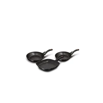 Berlinger Haus Black Rose Collection 3 részes serpenyő készlet márvány bevonattal
