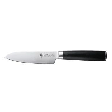 Carl Schmidt Sohn KONSTANZ santoku kés Damask rozsdamentes acél HRC 60, pakkafa nyéllel 12,5 cm