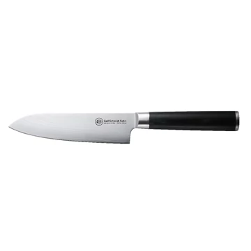 Carl Schmidt Sohn KONSTANZ santoku kés Damask rozsdamentes acél HRC 60, pakkafa nyéllel 16 cm