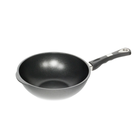 AMT Gastroguss the "World's Best Pan"  wok,  30 cm, 11 cm magas,  indukciós, levehető nyéllel