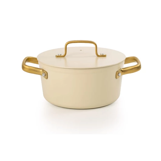 Arcos Samoa Iconic kerámia bevonatos lábas fedővel 20 cm beige