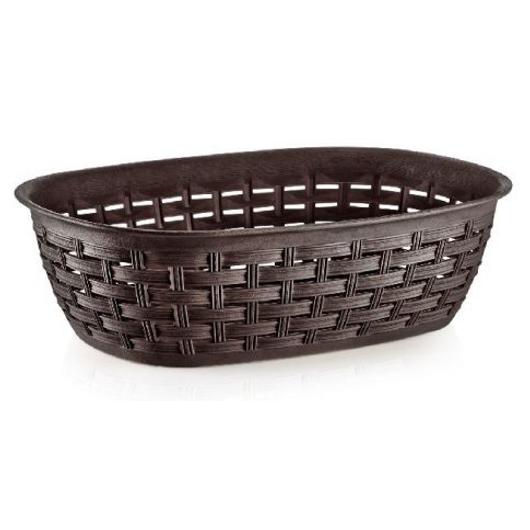 Dünya Rattan hátású kosár 2 l, 255x170x73 mm barna
