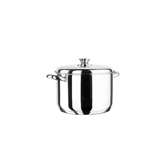 Inoxibar rozsdamentes fazék fedővel 16 x 13 cm 18/10 rozsdamentes acélból 2,5 L, Ecco Acero Line