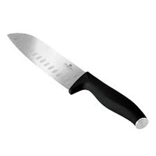 Berlinger Haus Matte Black Collection rozsdamentes acél Santoku kés, 17,5 cm