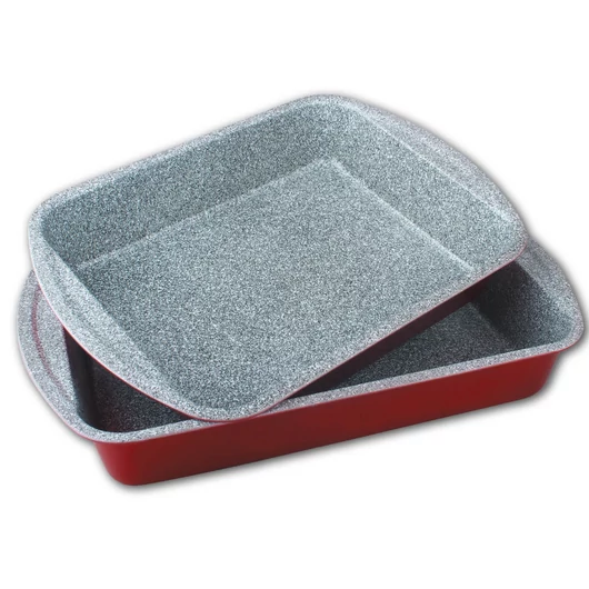 Berghome Line Tepsi szett gránit tapadásmentes  bevonattal 2 részes mély, 40 és  45 cm, bordó