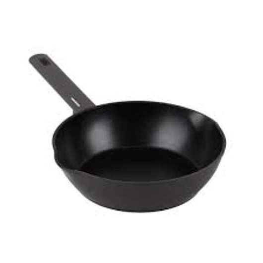 Berlinger Haus Antracit Collection mély serpenyő titán bevonattal, dupla kiöntő csőrrel, 24 cm