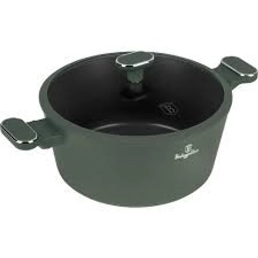 Berlinger Haus Matte Green Collection magas lábas titán bevonattal, fedővel, 28 cm