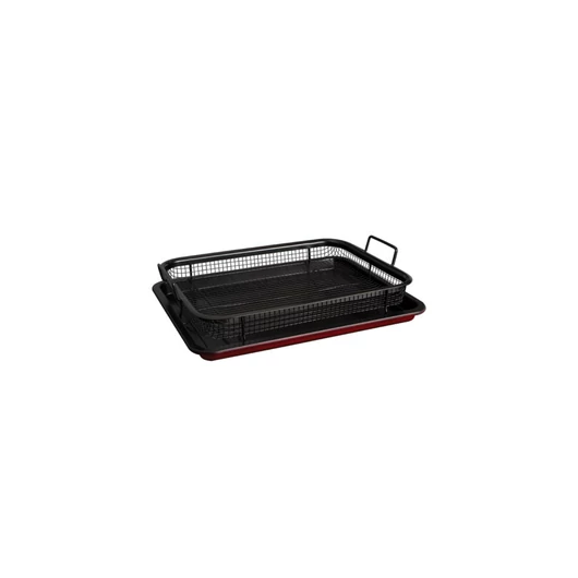 Berlinger Haus Metallic Burgundy Line tepsi titán bevonattal, sütőkosárral 32.5x24x2 cm
