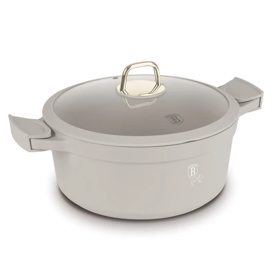 Berlinger Haus Sahara Collection magas lábas titán bevonattal, fedővel, levehető fogókkal, 28 cm