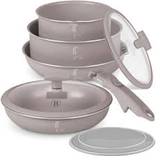 Berlinger Haus Taupe Collection 9 részes edénykészlet titán bevonattal