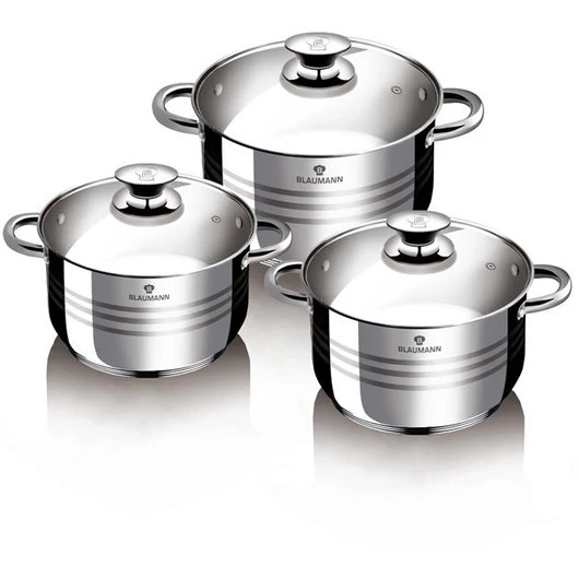 Blaumann Gourmet Line 6 részes rozsdamentes acél edénykészlet