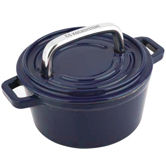 Carl Schmidt Sohn Koch Systeme Alpen zománcozott öntöttvas edény 14 cm sötét kék, 0.7 l