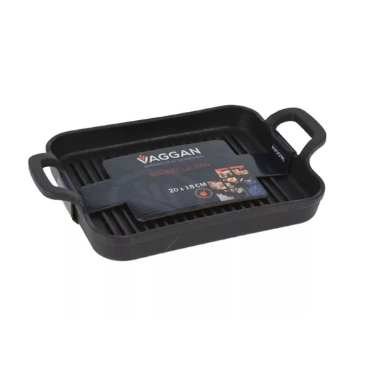 Enger öntöttvas BBQ grill tepsi, 20 cm x 18 cm