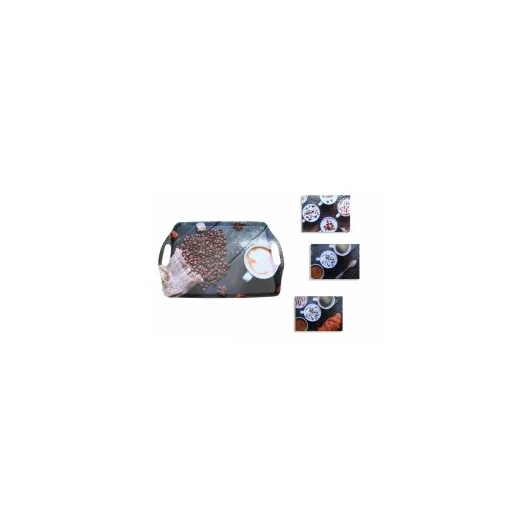 Enger füles tálca melamin kávés 45*30 cm