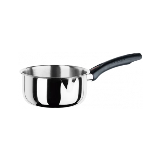 Inoxibar Forma Line bakelitfogantyús szószos edény, 12 cm x 6,5 cm, 0,5L, 18%