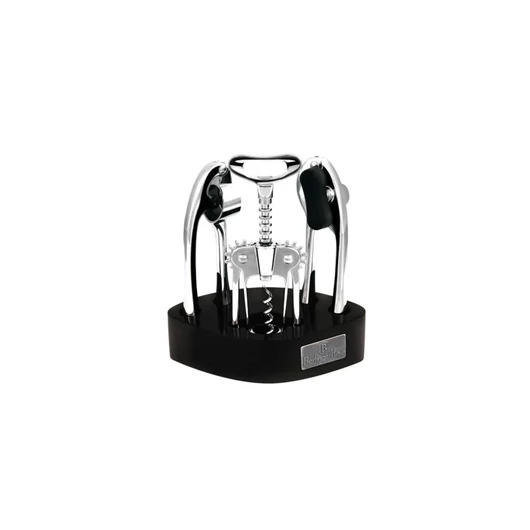 Berlinger Haus 4 részes rozsdamentes konyhai eszköz tartóval Black Royal