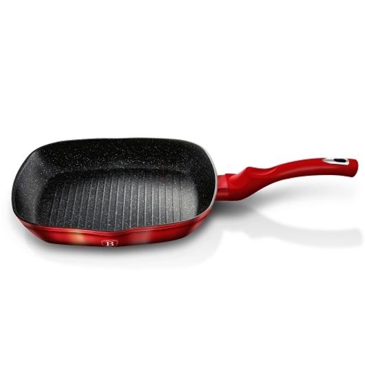 Berlinger Haus Burgundy Metallic grill serpenyő 28 cm