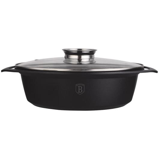 Berlinger Haus  kacsasütő, sütőtál, 3 rétegű márvány bevonattal Granit Diamond Line 33 cm